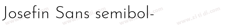 Josefin Sans semibol字体转换